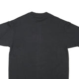 Mens Single Stitch Black Modern T-Shirt L Short Sleeve Crew Neck World Tour