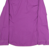 TOMMY HILFIGER Womens Purple Shirt M Cotton Button Pocket Casual