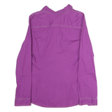 TOMMY HILFIGER Womens Purple Shirt M Cotton Button Pocket Casual