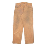 DICKIES Mens Regular Fit Cotton Blend Beige Workwear Trousers W32 L28