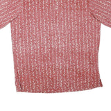 REYN SPOONER Mens Red & White Patterned Shirt M Cotton Blend Button Collar
