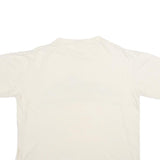 POLY TEES Mens White Hawaii Graphic T-Shirt L Short Sleeve Crew Neck Cotton