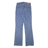 LEVI'S Womens Jeans Blue Regular Flared Denim Light W28 L32 Classic Fit Zip