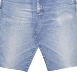 WRANGLER Mens Blue Denim Casual Shorts XL W34 Relaxed Fit Cotton Blend