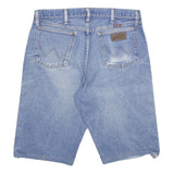 WRANGLER Mens Blue Denim Casual Shorts XL W34 Relaxed Fit Cotton Blend