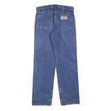 WRANGLER Mens Regular Blue Denim Classic Jeans W29 L30 Light Cotton Blend Zip