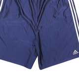 ADIDAS Mens Shorts Blue Casual L W32 Polyester Blend Sportswear