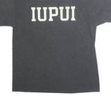 CHAMPION Mens Grey IUPUI Graphic T-Shirt L Short Sleeve Crew Neck Cotton
