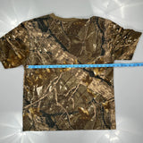 Mountain Ridge Camo T-Shirt - Medium Khaki Cotton