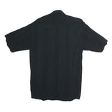 COBER & HUBER Mens Black Cotton Blend Shirt M Casual Button Shirt