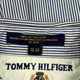 Tommy Hilfiger Striped Shirt - Large Blue Cotton