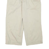 POLO SPORT RALPH LAUREN Womens Cotton Blend Beige Relaxed Straight Trousers W30