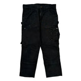 Dakota Grizzly Cargo Trousers - 34W 32L Black Cotton