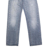 ENERGIE Womens Jeans Blue Regular Straight Denim Light W32 L33 Button Closure