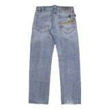 ENERGIE Womens Jeans Blue Regular Straight Denim Light W32 L33 Button Closure