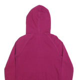 NIKE Womens Purple Pullover Hoodie M Cotton Blend Zip Up Casual