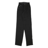 SILVER LAKE Womens Black Slim Jeans Denim W21 L34 Stylish Zip Closure