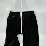 Ralph Lauren Cord Trousers - 28″ Waist Black Corduroy
