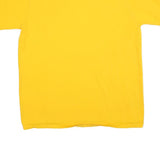 CHAMPION Mens Yellow Graphic T-Shirt 2XL Short Sleeve Crew Neck Cotton Blend