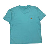 Polo By Ralph Lauren T-Shirt - Large Blue Cotton