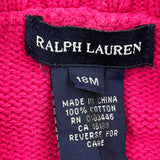 Age 18 Months Ralph Lauren Jumper - 2XS Pink Cotton