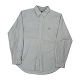 Ralph Lauren Striped Shirt - Large Blue Cotton