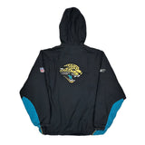 Jacksonville Jaguars Reebok Football Windbreaker - 2XL Black Polyester