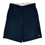 Dickies Shorts - 32W 9L Navy Polyester Blend