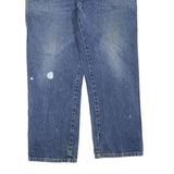 DICKIES Mens Jeans Blue Regular Straight Denim Medium W38 L28 Workwear Zip