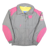 K2 Womens Grey & Pink Outdoor Jacket M Polyester Blend Zip Sports Patch