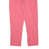 CALVIN KLEIN JEANS Womens Cotton Blend Pink Slim Straight Trousers W30 L25