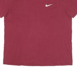 NIKE Mens Maroon Crew Neck Short Sleeve T-Shirt XL Cotton Blend Casual