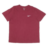 NIKE Mens Maroon Crew Neck Short Sleeve T-Shirt XL Cotton Blend Casual
