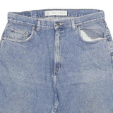 Arizona Mens Denim Blue Relaxed Fit Shorts 2XL W36 Cotton Blend Casual