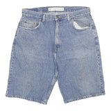 Arizona Mens Denim Blue Relaxed Fit Shorts 2XL W36 Cotton Blend Casual