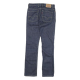 LEVI'S Mens Slim Blue Denim Raw Jeans W31 L32 Classic Zip Closure