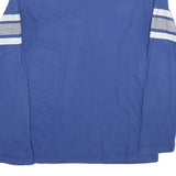 MAJESTIC Mens Blue Indianapolis Colts T-Shirt S Long Sleeve Crew Neck Football