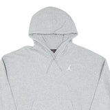 AIR JORDAN Womens Grey Pullover Hoodie S Jumpman Logo Casual Sportswear