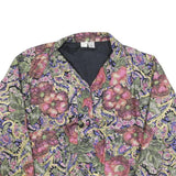 GDT Womens Multicolour Floral Pattern Button Jacket One Size Cotton Blend