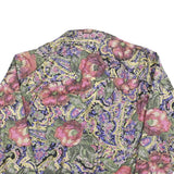 GDT Womens Multicolour Floral Pattern Button Jacket One Size Cotton Blend