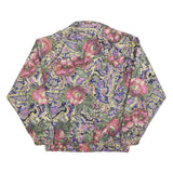 GDT Womens Multicolour Floral Pattern Button Jacket One Size Cotton Blend