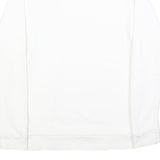 ADIDAS Mens White Crew Neck S Logo Sweatshirt Cotton Blend Casual Pullover