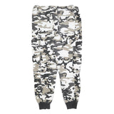 CLOCKHOUSE Mens Cotton Blend White & Grey Camouflage Regular Fit Cargo Trousers