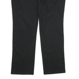 DICKIES Womens Black Relaxed Straight Trousers W40 L32 Cotton Blend Zip