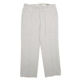 CANDA Mens Wool Blend Regular Fit Grey Trousers W32 L30 Classic Zip Fastening