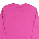 TOMMY HILFIGER Womens Pink Crew Neck XS Sweatshirt Cotton Blend Pullover