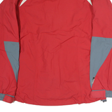 HELLY HANSEN Womens Red & Grey Outdoor Jacket S Polyester Zip Plain Weatherproof