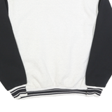 FRUIT OF THE LOOM Mens White & Black Department Of Justice Button Jacket L
