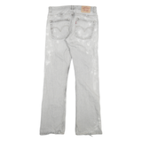 LEVI'S 507 Mens Jeans White Regular Straight Denim Light W32 L33 Cotton Classic