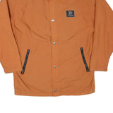 RADRIDE Mens Orange Button Jacket M Polyester Blend Plain Stylish Casual